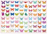 Vlinder Tattoo Stickers - 10 Vellen - Butterfly Plakplaatjes - Tijdelijke Tatoeages - Kinder Tattoos - Neptattoo - Tijdelijke Tattoo - Traktatie - Vlinders - Tattoo voor Kinderen - Plaktattoo Dieren - Meisjes Tattoo - Jongens Tattoo