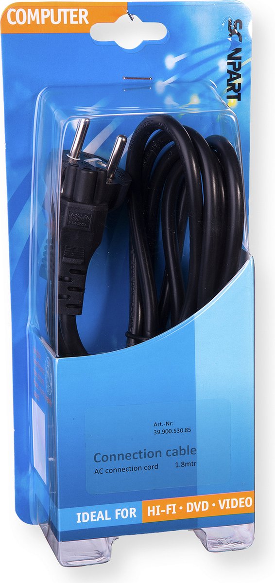 Scanpart AUX kabel 2.5 meter - Geschikt voor autoradio - Stereo audio verlengkabel - 3.5 mm mini jack naar mini jack - Universeel