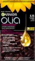 Garnier Olia 5.15 - IJs Kastanje Lichtbruin - Haarverf zonder Ammoniak voor een aangename geur