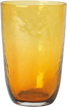 Broste Copenhagen Hammered glas 50cl amber