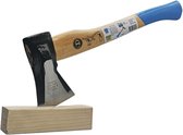 LB Tools Hache à fendre de haute qualité avec manche en bois, cette hache à fendre pèse 1000 grammes et peut également être utilisée comme marteau fendeur conformément à la norme DIN 7287 CLASSE B