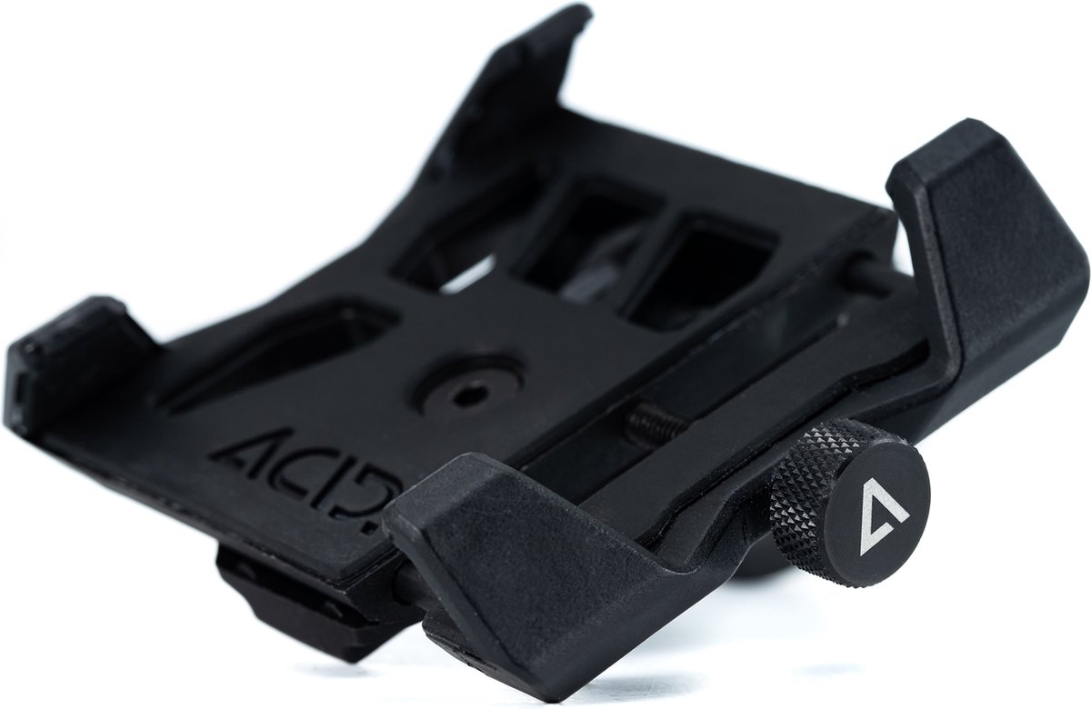Acid Telefoonhouder - verstelbaar voor fiets - kunststof - zwart