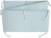Baby's Only Bedbumper - Bedomrander Fresh ECO - Misty Blue - 180x40 cm - 100% ecologisch katoen