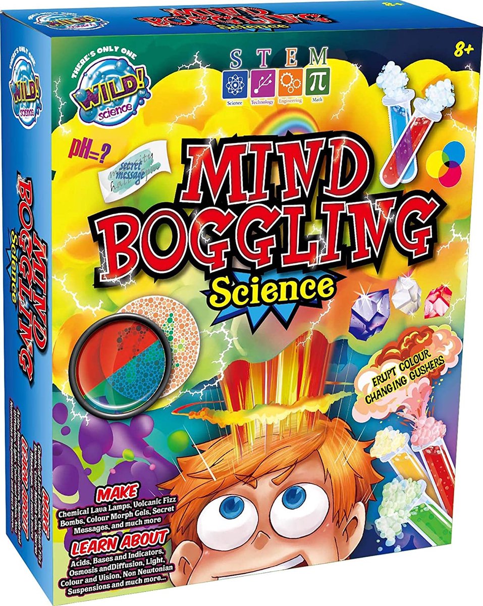 Wild Environmental Science - Mind Boggling Kids Science Experiments. Chemical Lava Lamps, Mini Volcanoes, Learn more about sight & light and more!