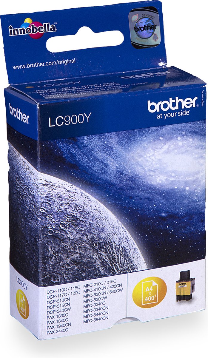 Brother LC-900Y - Inktcartridge / Geel