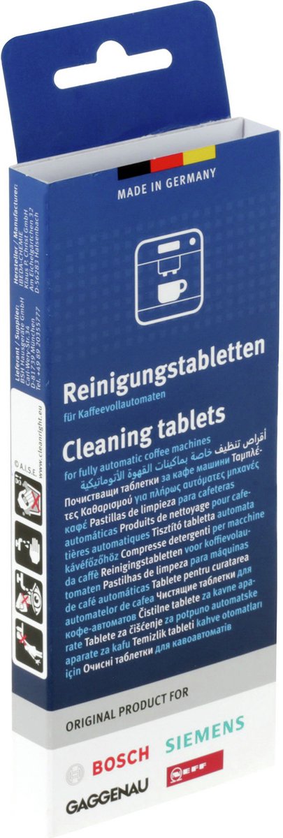 Bosch/Siemens Reinigingstabletten - 10 stuks