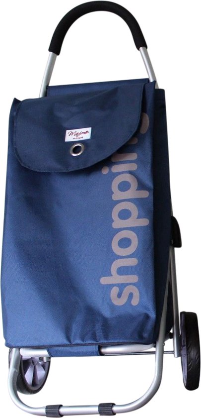 Boodschappentrolley Grote Wielen Lichtgewicht 67 liter - Blauw