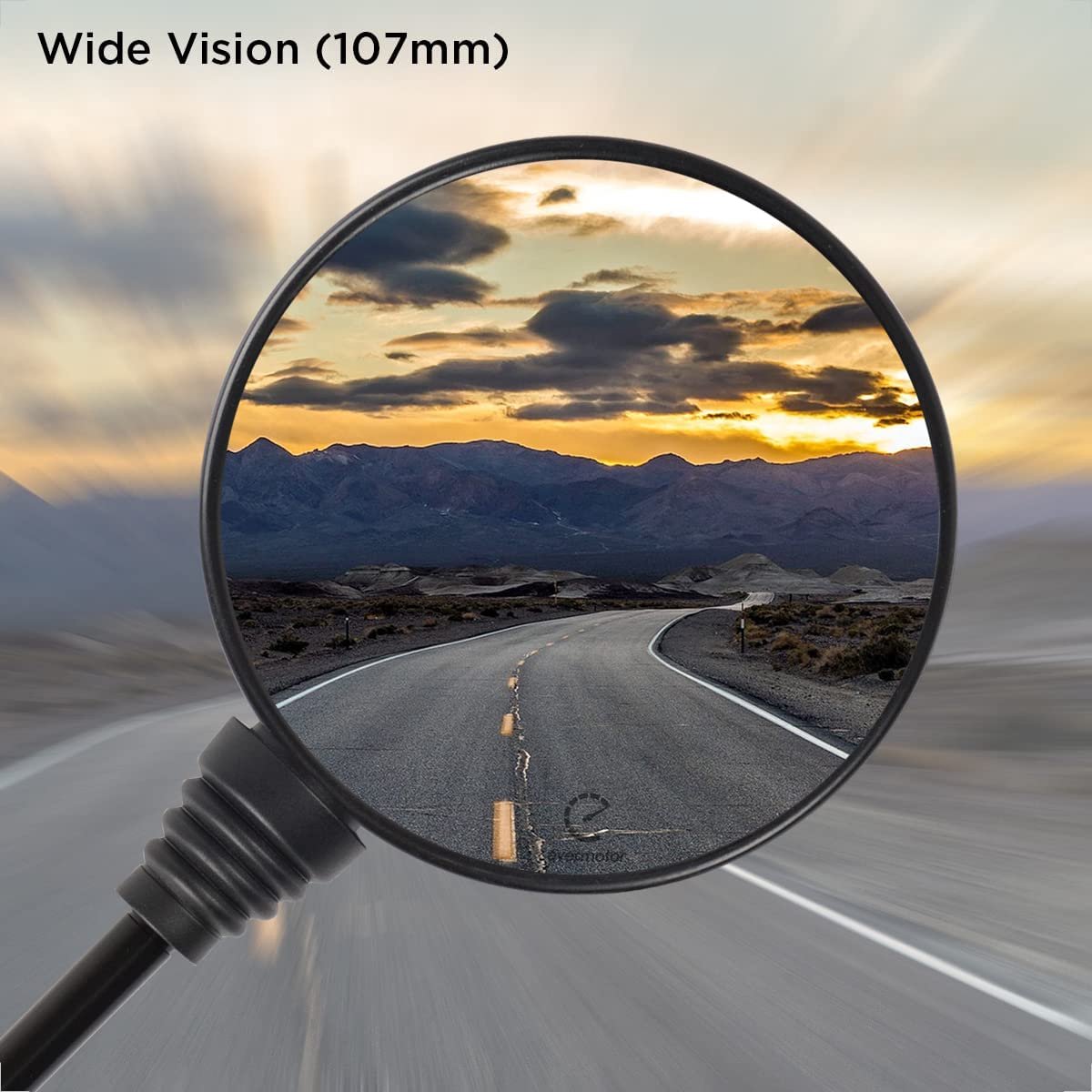 FAS® Rotatif-1 Paire De Rétroviseur Noir Latéral Moteur Accessoires