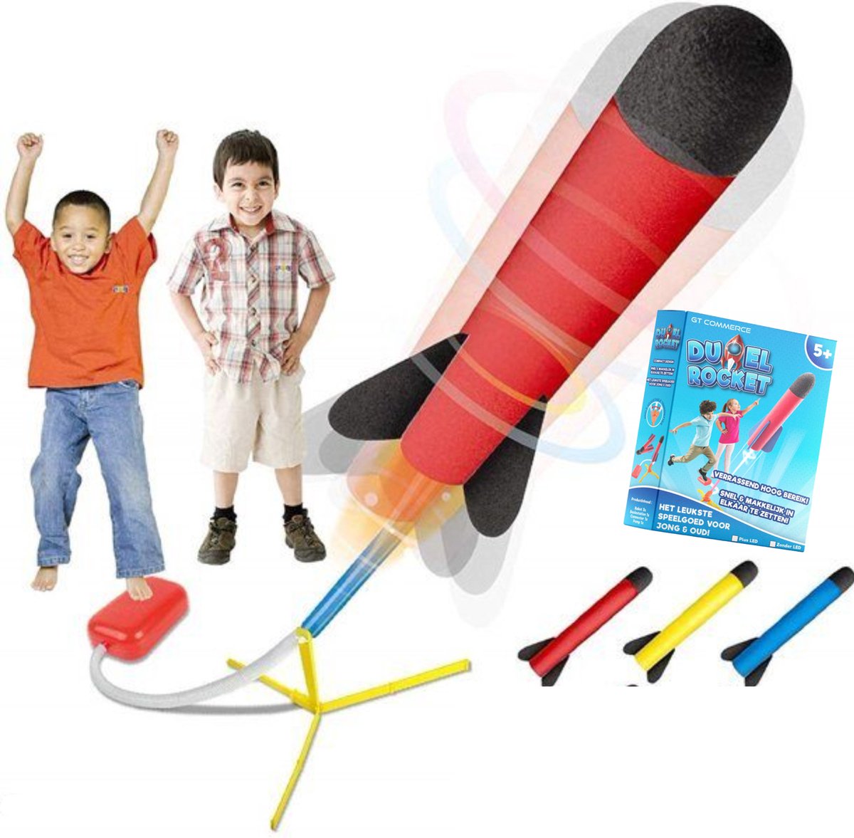 GT Commerce - Jouets d'extérieur pour enfants Stomp Rocket - Comprend 3  fusées -... | bol