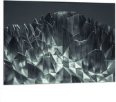 Dibond - Abstracte IJzeren Pinnen - 100x75 cm Foto op Aluminium (Met Ophangsysteem)