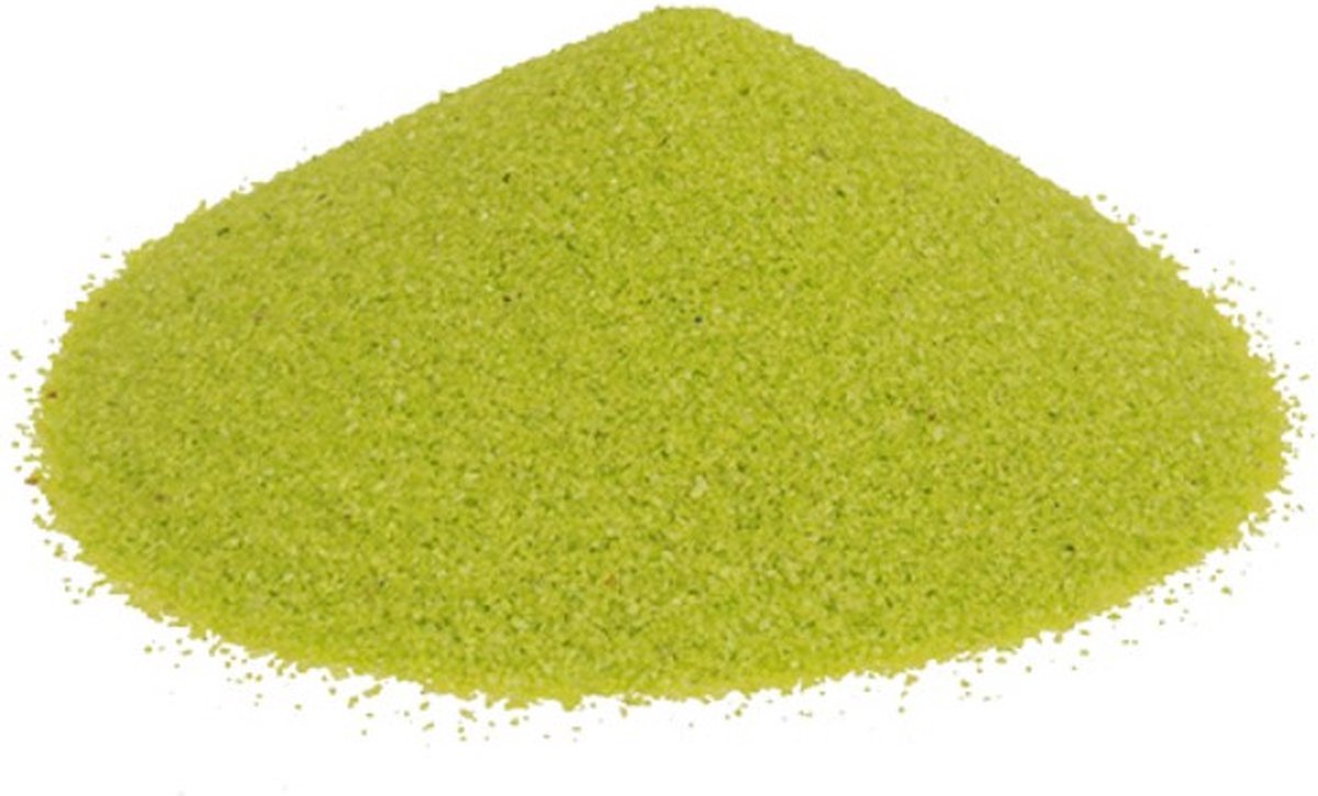 Decoratie zand - APPEL GROEN - Decoratiezand - Gekleurd zand - Sierzand - Decoratie zand voor windlichten - Deco zand - Bloemstukken - Appel groen - 1000 GRAM