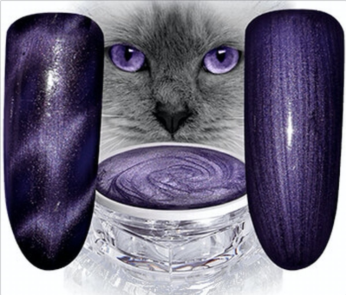 Goedkoopste Hollywood Nails - Cat Eye Color Gel 783 - metallic paars color gel - polish - gelpolish - gellak - nagels - nagelverzorging - nagelstyliste - uv / led - nagelstylist – callance