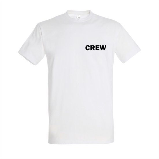 Crew T-shirt - T-shirt korte mouw wit - Maat 2XL