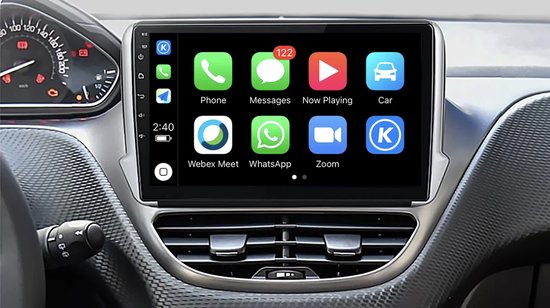 Autoradio stéréo 10 pouces Android 12 Carplay sans fil pour Peugeot 208  2008 2012-2018 Radio FM RDS GPS WiFi, 4G LTE Navigation Bluetooth 8 Core 4G  + 32G Affichage météo : : High-tech