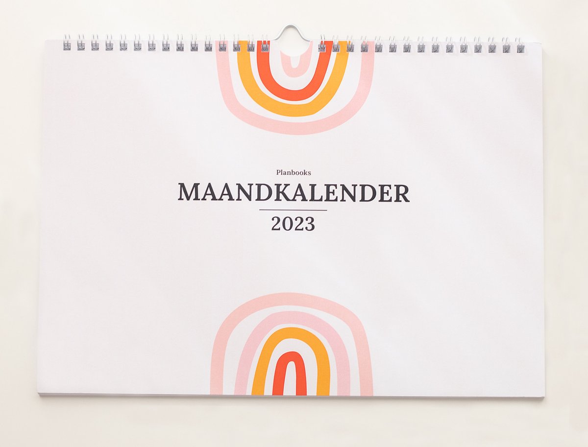 Planbooks - Maandkalender - Familieplanner 2023 - Maandplanner 2023 - Maandkalender 2023 ophangbaar - Maandplanner