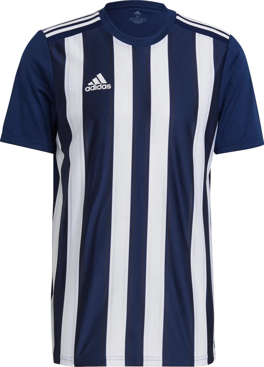 Adidas Striped 21 Shirt Korte Mouw Heren - Marine / Wit | Maat: M
