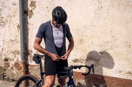 BBB Cycling Essence Maillot Cyclisme Homme - Manches Courtes - Maillot Cyclisme Allround - Vêtements de cyclisme Homme - Grijs Twilight - Taille XXL - BBW-408