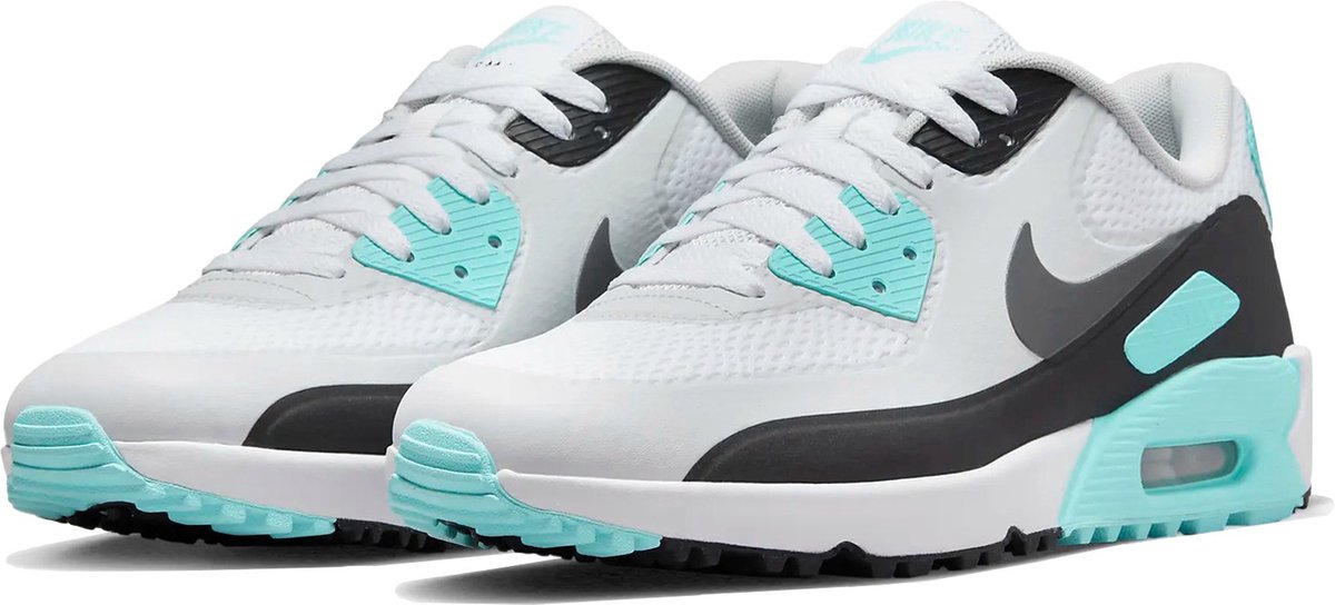 Nike Air Max 90 G Wit - zwart - licht blauw