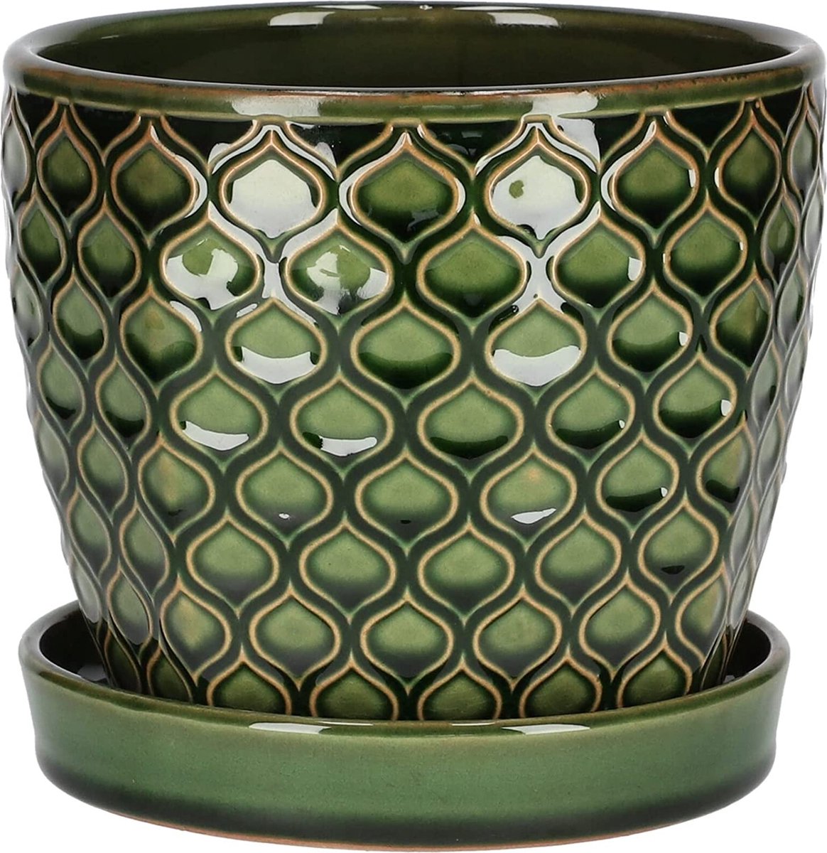 KOTARBAU® Bloempot, sierpot, diameter 13 cm, voor bloemen en planten, wit