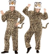 Leeuw & Tijger & Luipaard & Panter Kostuum | Dieren Onesie Pluche Luipaard Kostuum | Large / XL | Carnaval kostuum | Verkleedkleding