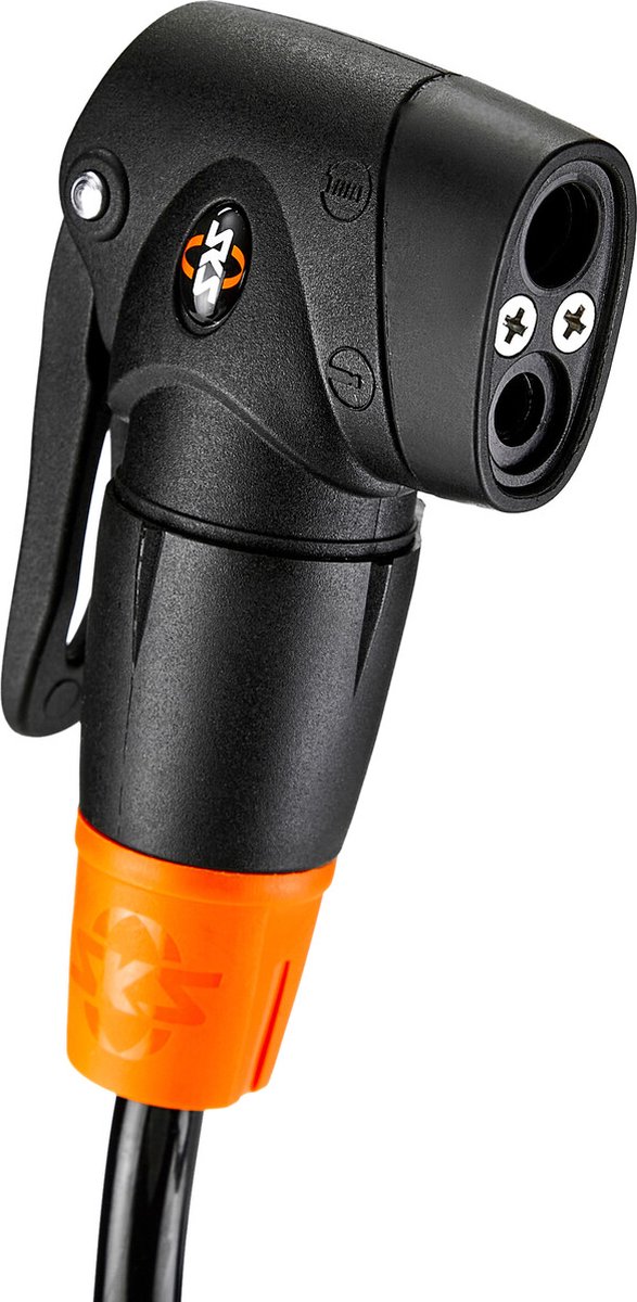 SKS Airstep voetpomp met manometer - 7 Bar - Zwart van SKS — afbeelding 3