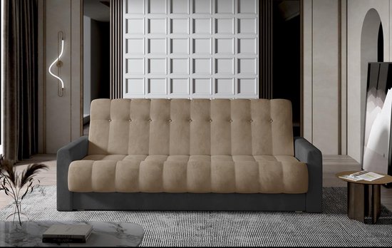 Foto: Maxi huis sofa bank garett met de slaapfunctie bruin 210 cm