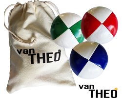 van Theo® Jongleerballen Professioneel - Super Stretch - Set 3 stuks - Hoge Kwaliteit