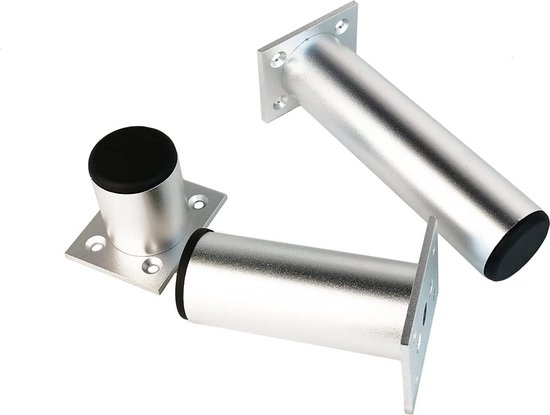 TWSOUL 4 stuks meubelpoten met zwenkwielen, verstelbare metalen meubelpoten met geremde zwenkwielen, bedpoten en kastpoten, 360 graden draaibaar