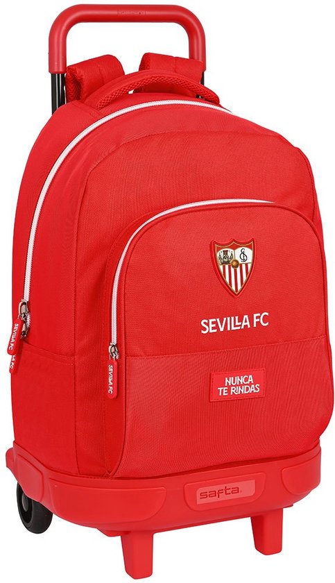 Sac à dos scolaire à Roues Sevilla Fútbol Club Rouge (33 x 45 x 22 cm)