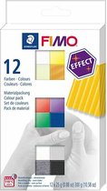 FIMO® Effect - Pâte à modeler - Durcissement au four - Couleurs Diverse - 12x25 gr - 2 packs