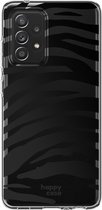 HappyCase Hoesje Flexibel TPU Zebra Geschikt voor Samsung Galaxy A52 / A52S