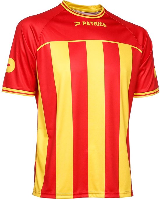 Patrick Coruna Shirt Korte Mouw Heren - Rood / Geel | Maat: 3XL