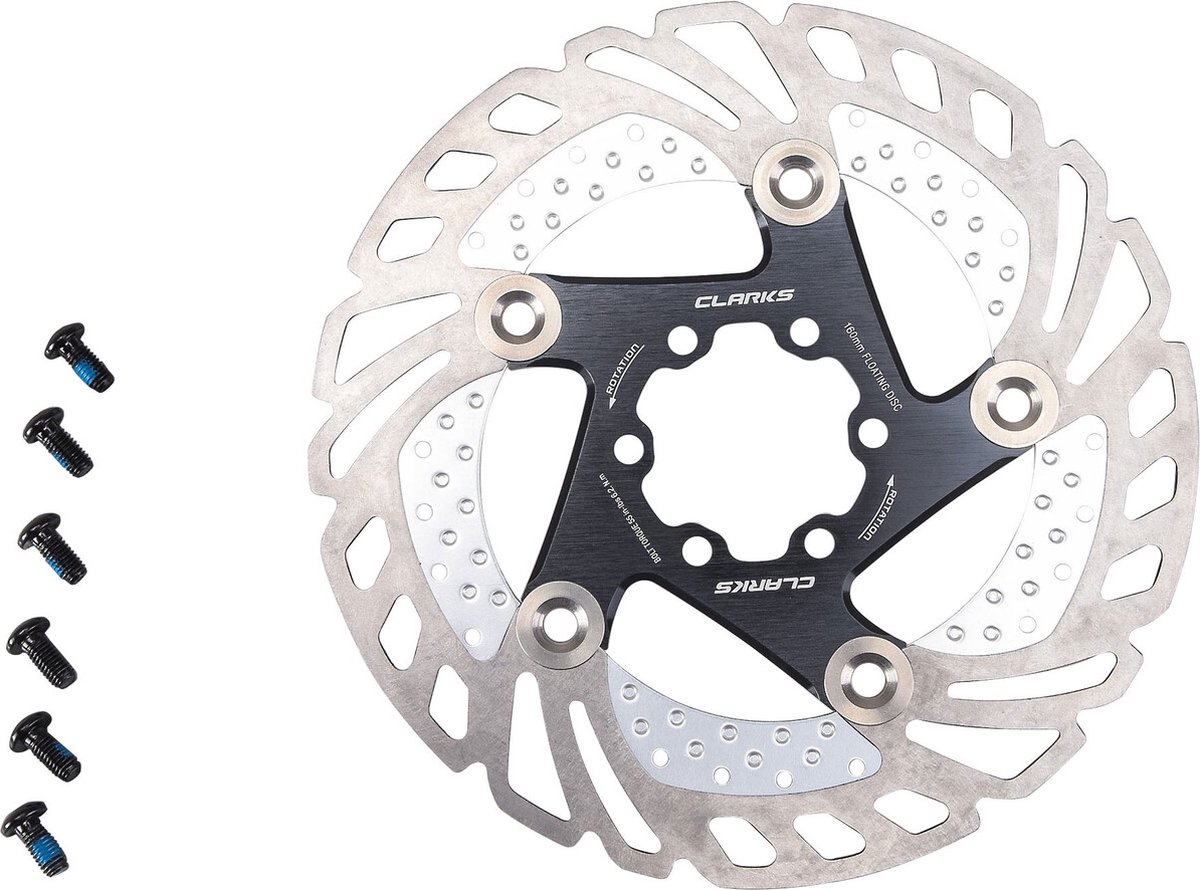 Clarks CFR-11FA Floating Remschijf 6-bouts 160mm, zilver