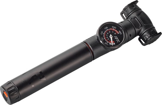Pompe à Vélo RFR HPA All In One - Mini Pompe Aluminium Compacte Avec Manomètre Et Adaptateurs