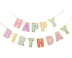Happy Birthday Slinger Kinderfeestje Verjaardag Versiering Slingers Verjaardag Vlaggenlijn Feest Versiering
