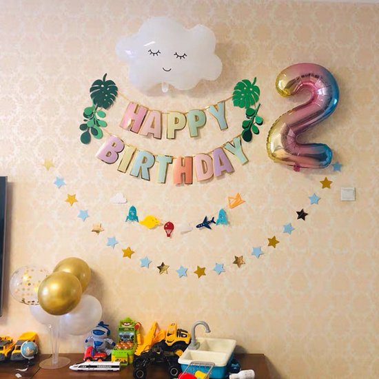 Slinger vlinders happy birthday - Alles voor een tropisch themafeest