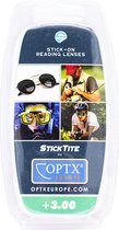 StickTite Press-on Bivocale leeslenzen sterkte +3.00 - Plaklens - Transparant