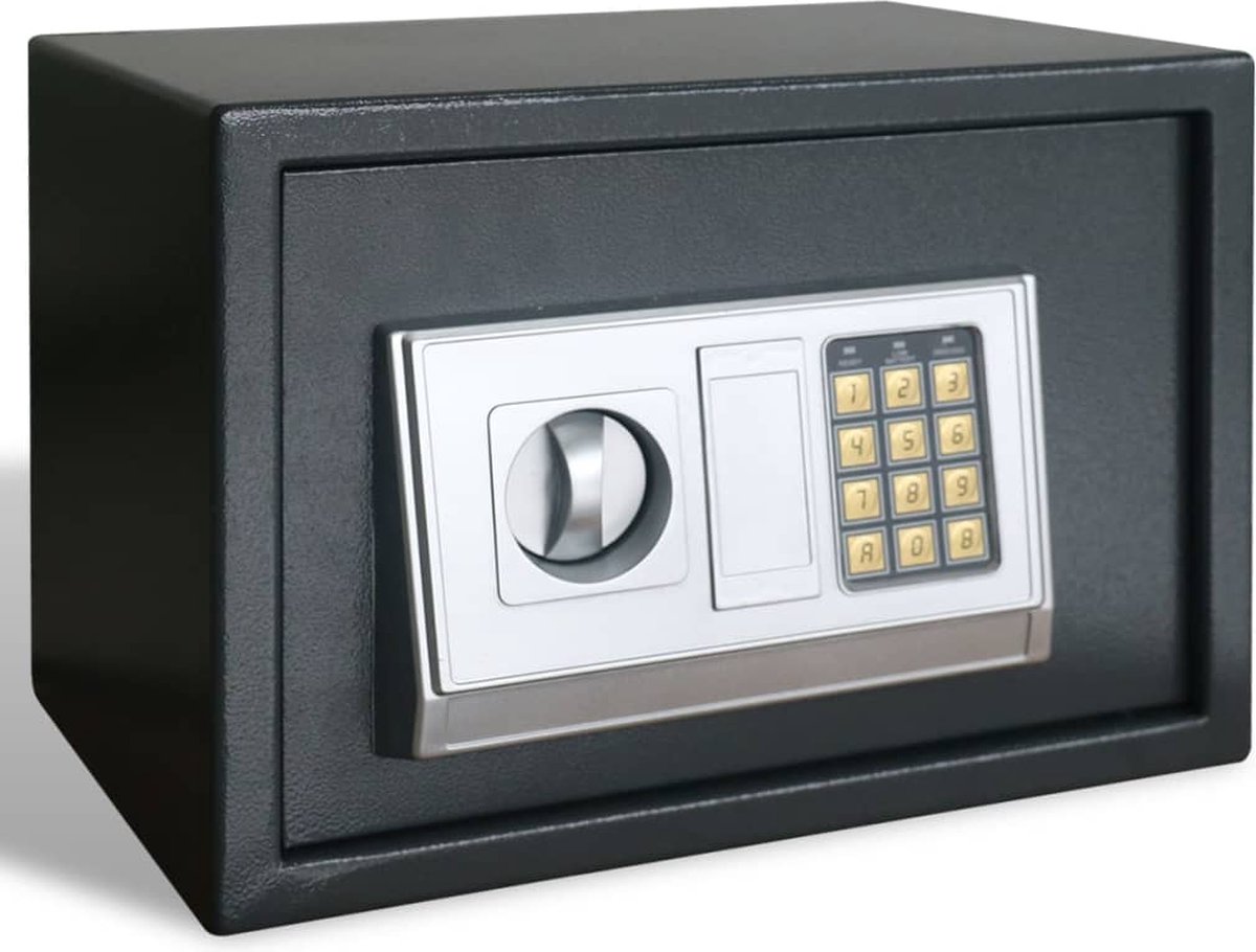 vidaXL Elektronische digitale kluis met schap 35 x 25 x 25 cm | bol