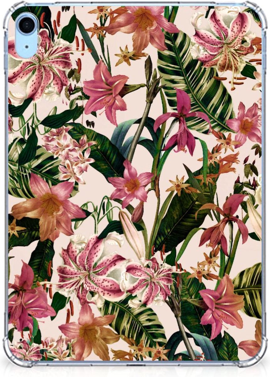 iPad (2022) 10.9 Siliconen Hoesje Flowers
