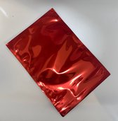10 stuks Folie envelop rood metallic formaat 162x229 mm