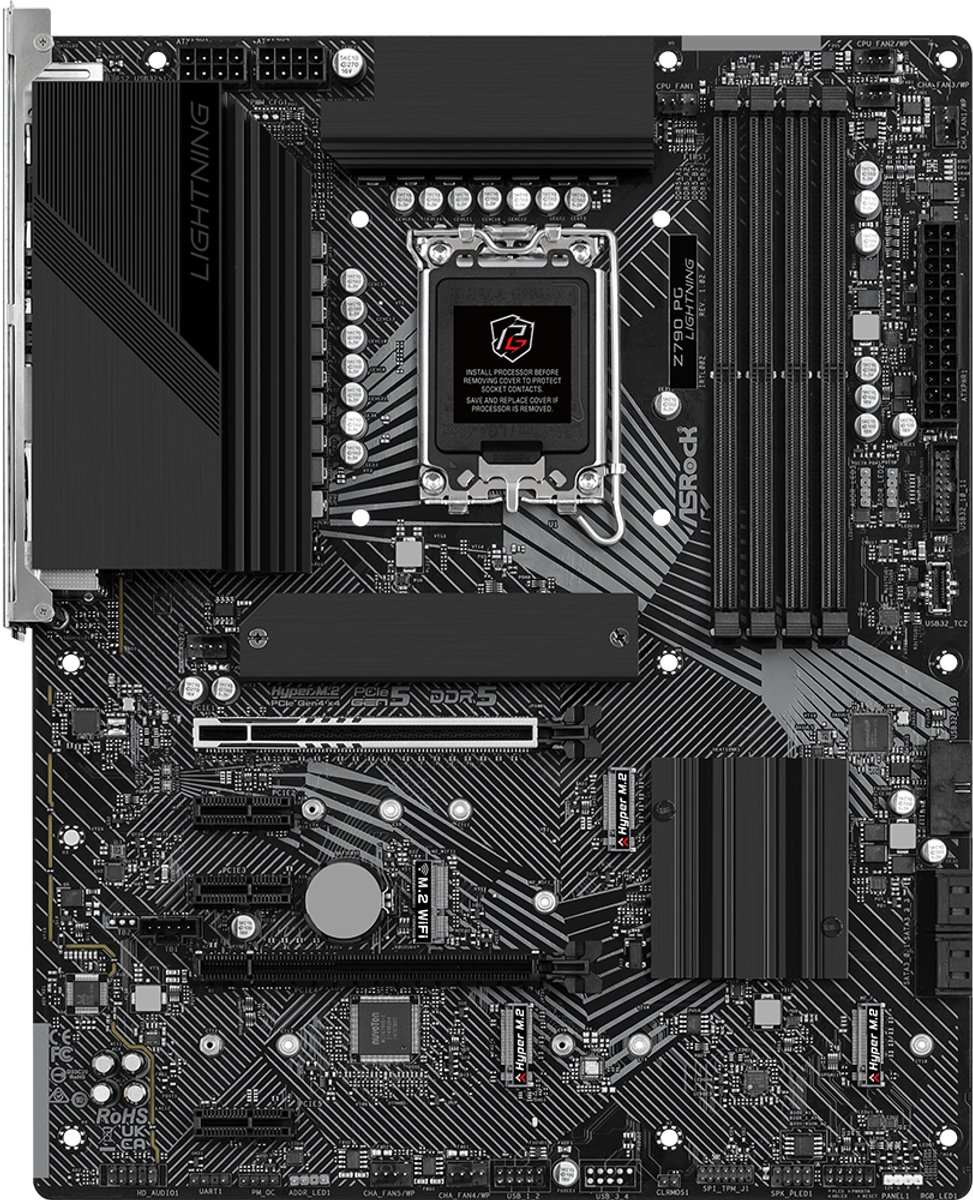 ASROCK Z790 PG Lightning - Moederbord - ATX - Socket LGA1700 - Intel Z790 - DDR5