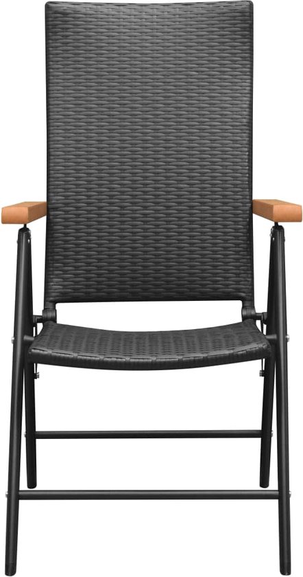 vidaXL Ensemble de jardin 3 pièces noir et marron