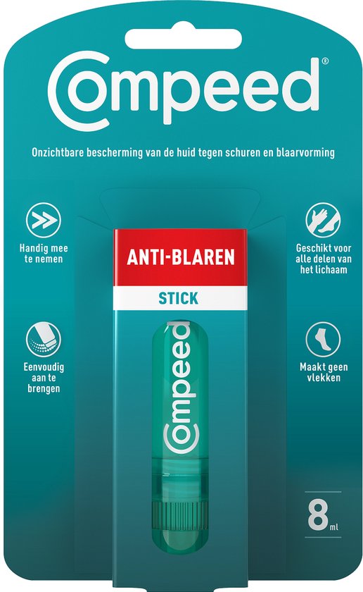 Compeed Anti-Blaren Stick - Helpt blaren en irritatie voorkomen - 8 mg