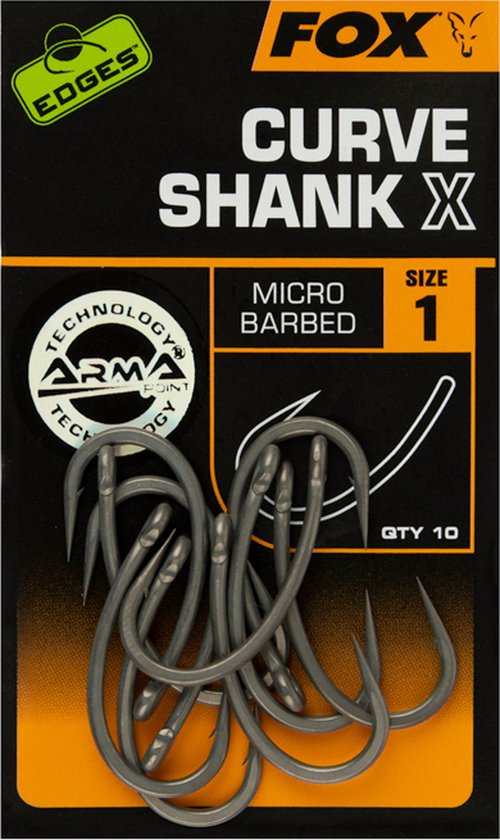 Fox Edges Armapoint Curve Shank X Micro Barbed (10 pcs) - Taille : Crochet 1