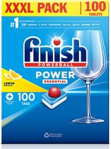 Finish power essential vaatwastabletten lemon -100 stuks