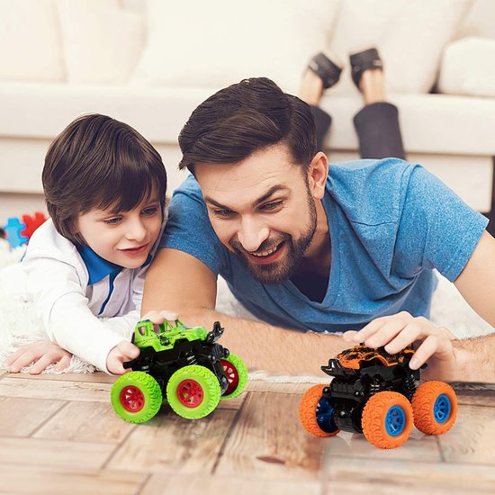 Dreamon Racebaan voor kinderen van 3, 4, 5, 6 jaar, 5 meter, racebaan, autospeelgoed met 4 lichtmetalen voertuigen, opbergtas, oprijplaat, cadeaus voor jongens en meisjes