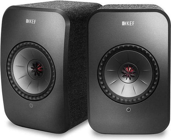 KEF LSX Wireless Stereo Speakers - Zwart ( prijs per set ) - KEF