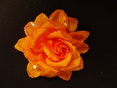 Luxe bloem oranje -Koningsdag-voetbal
