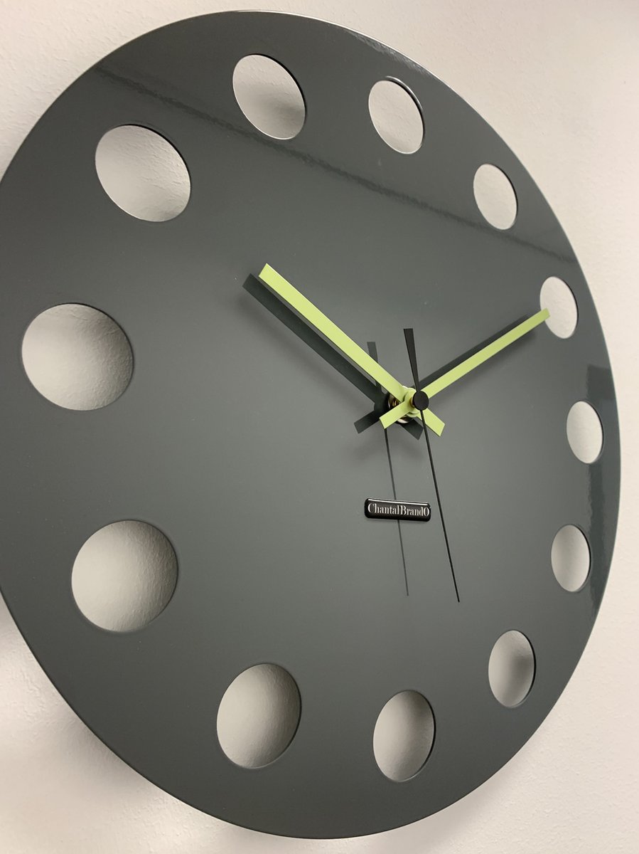 Wandklok ChantalBrandO CETARA NARDO GREY -- MODERN DESIGN --