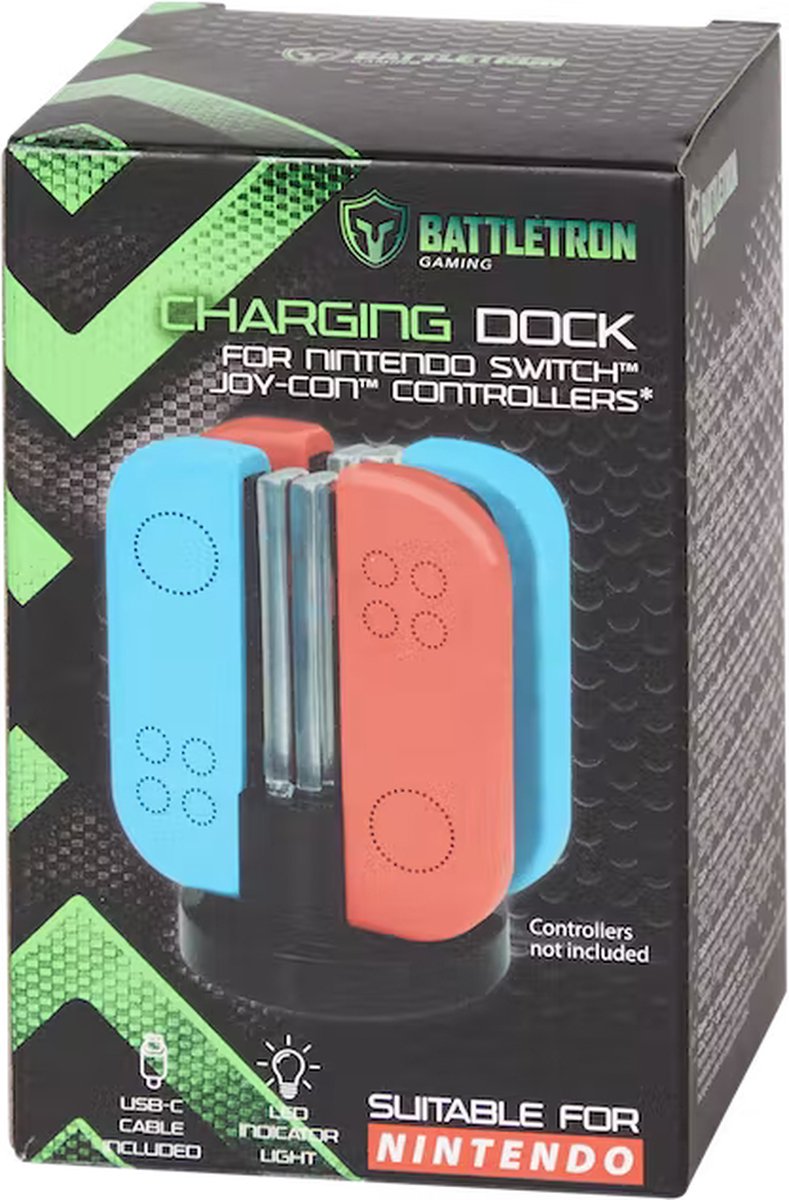Battletron Oplaadstation geschikt voor Nintendo Switch controllers JoyCon